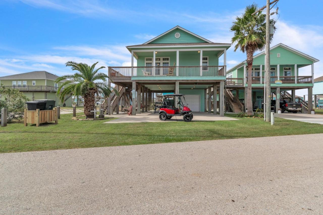 Steps To Beach Golf Cart About Time Beach Retreat Bolivar Peninsula エクステリア 写真